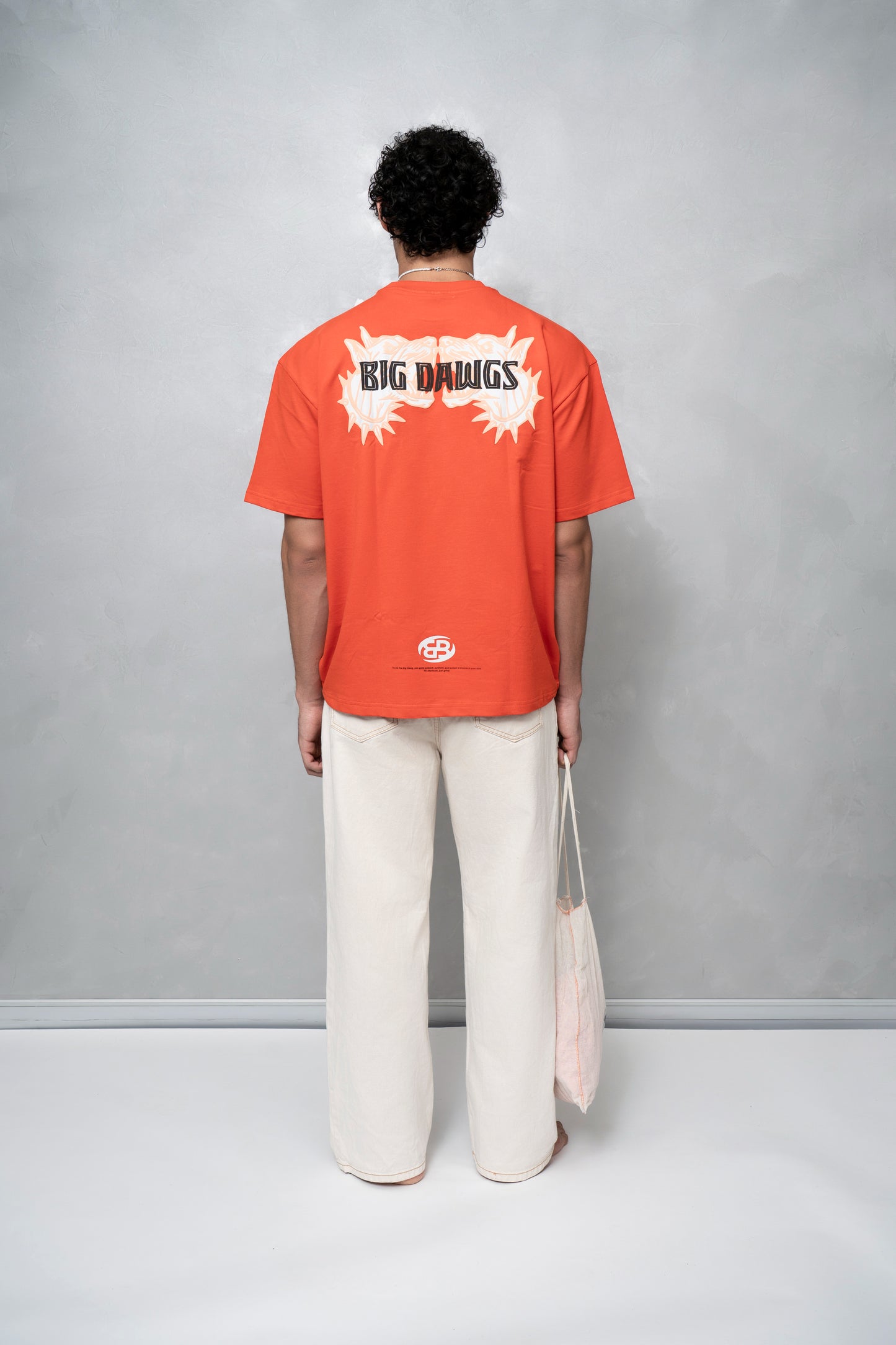 Big Dawgs Orange Oversized T-Shirt