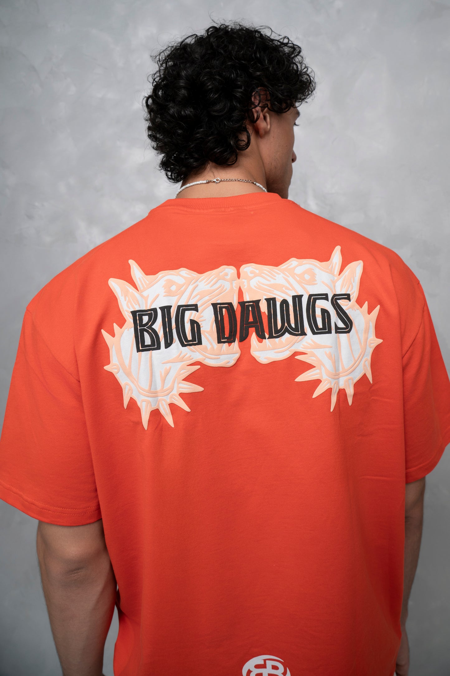 Big Dawgs Orange Oversized T-Shirt