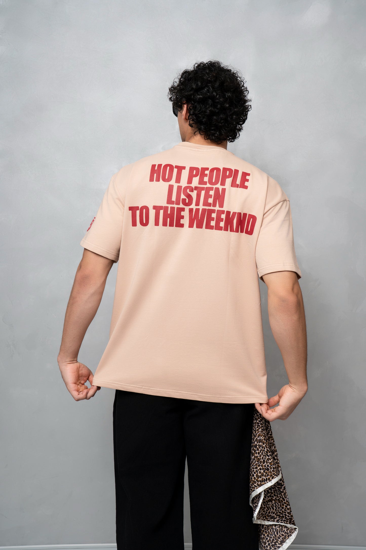 Here for The Weeknd Oversized T-shirt