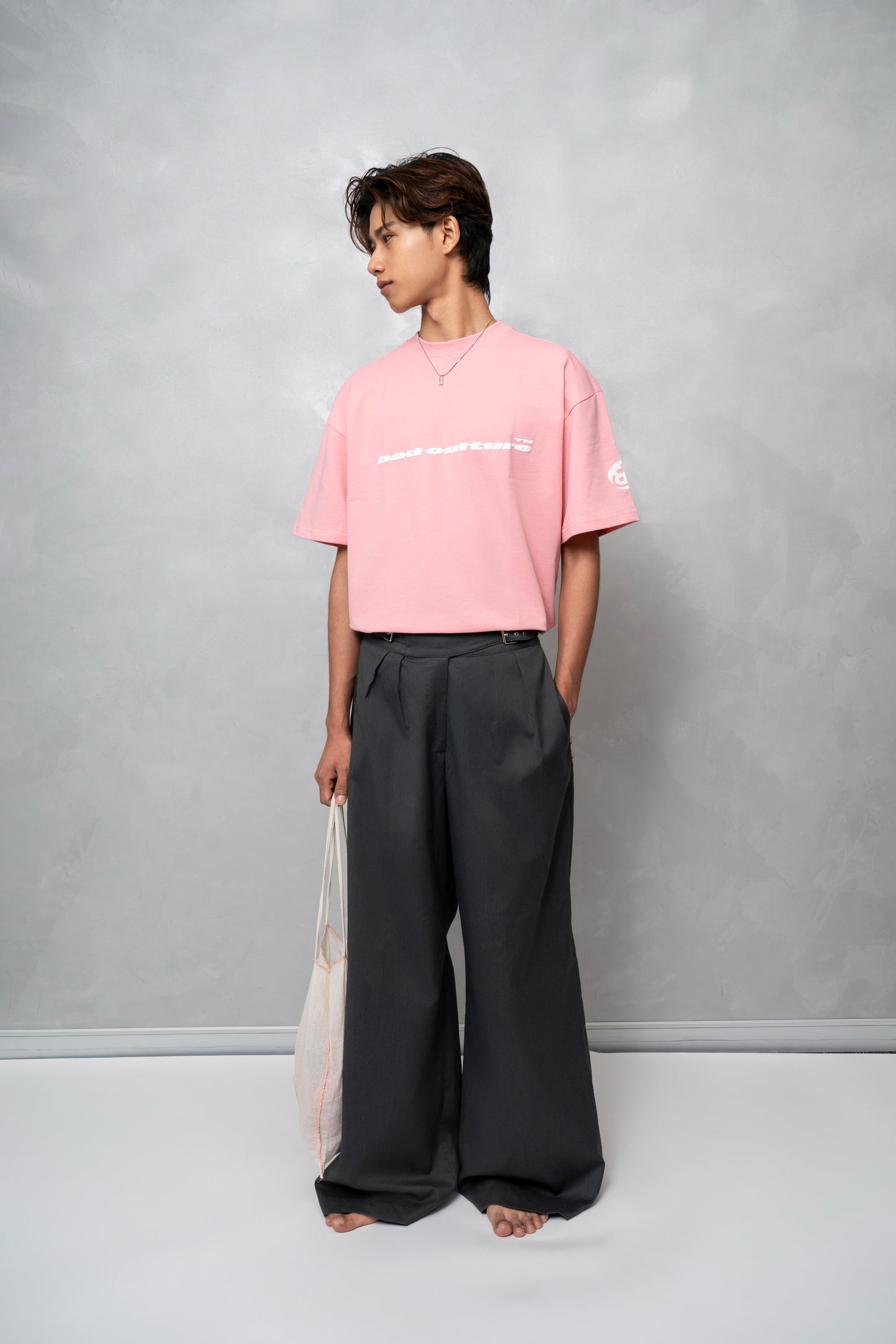 Bad Culture Pink Oversized T-shirt