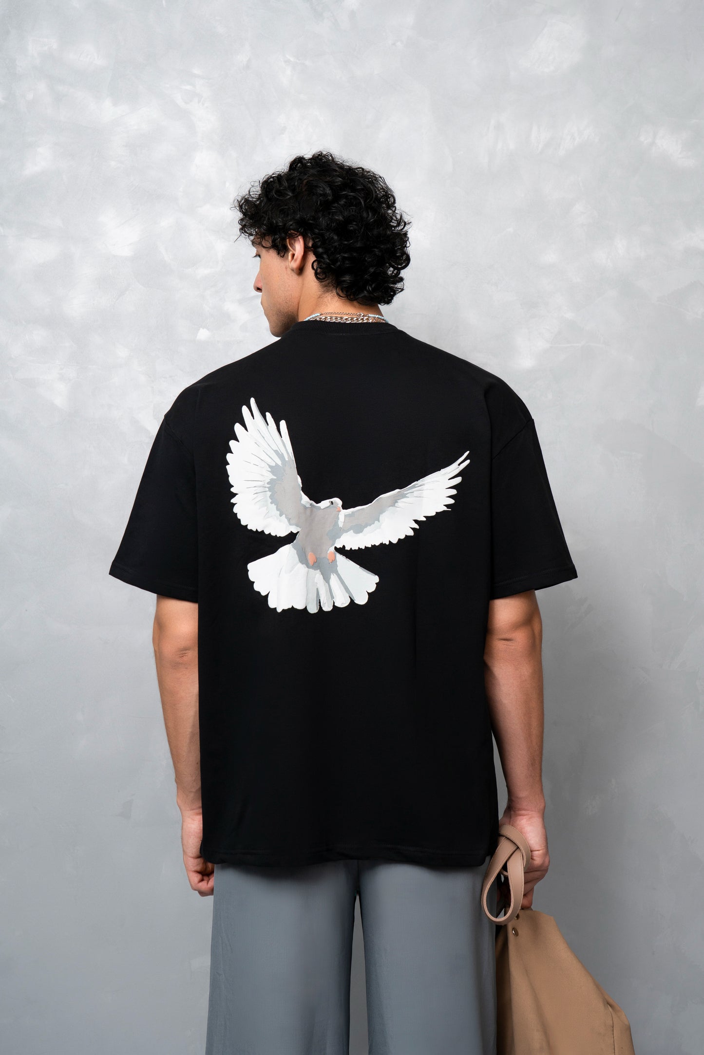 Flight Mode Black Oversized T-shirt