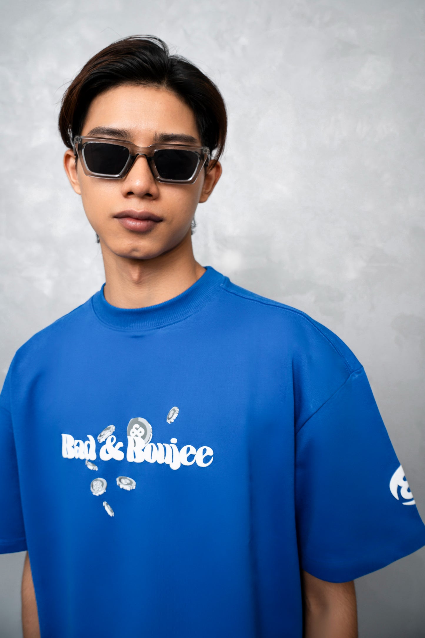 Cash Rules Blue Oversized T-Shirt
