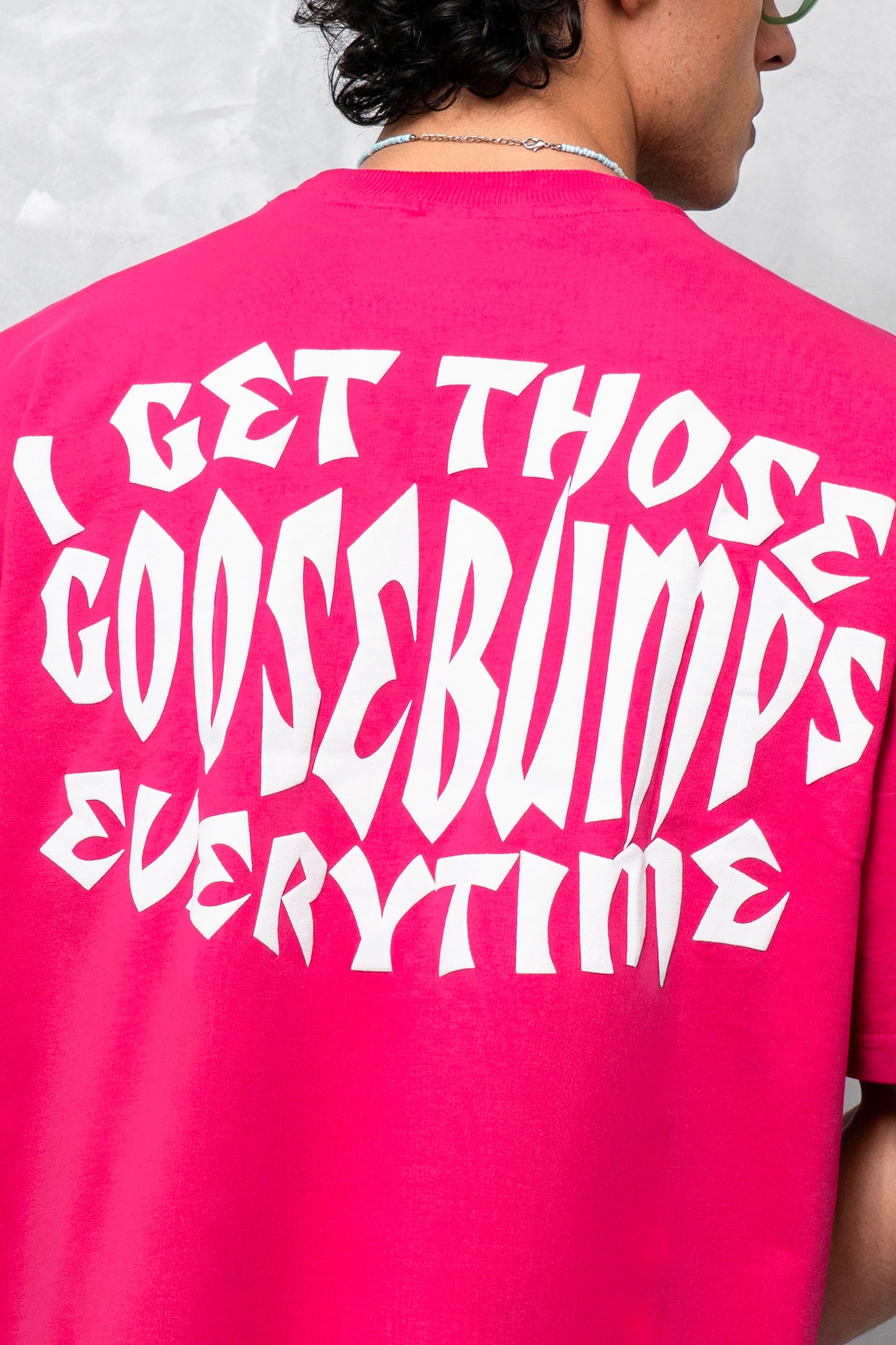 Goosebumps Pink Oversized T-Shirt