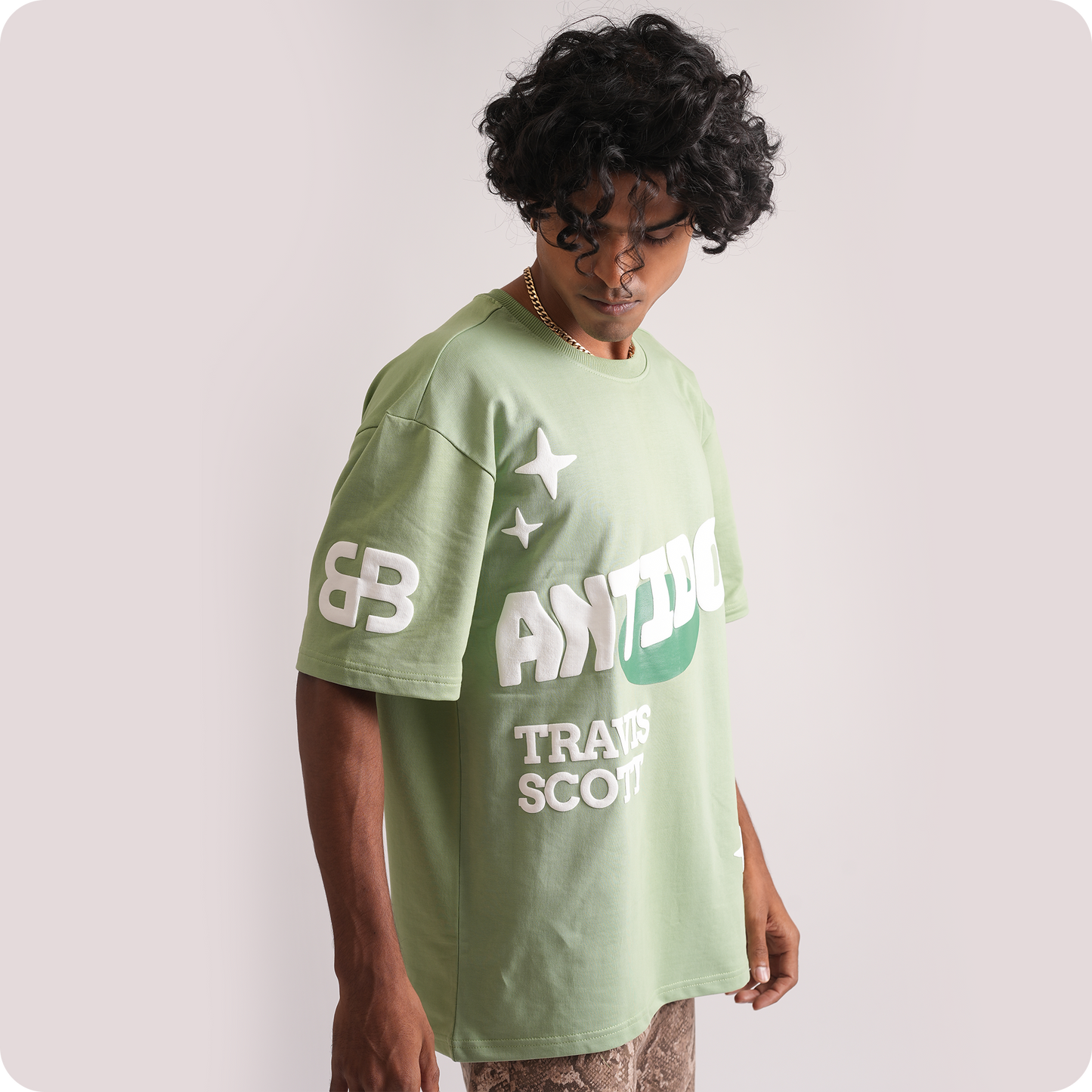 Antidote Sea Green Oversized T-Shirts