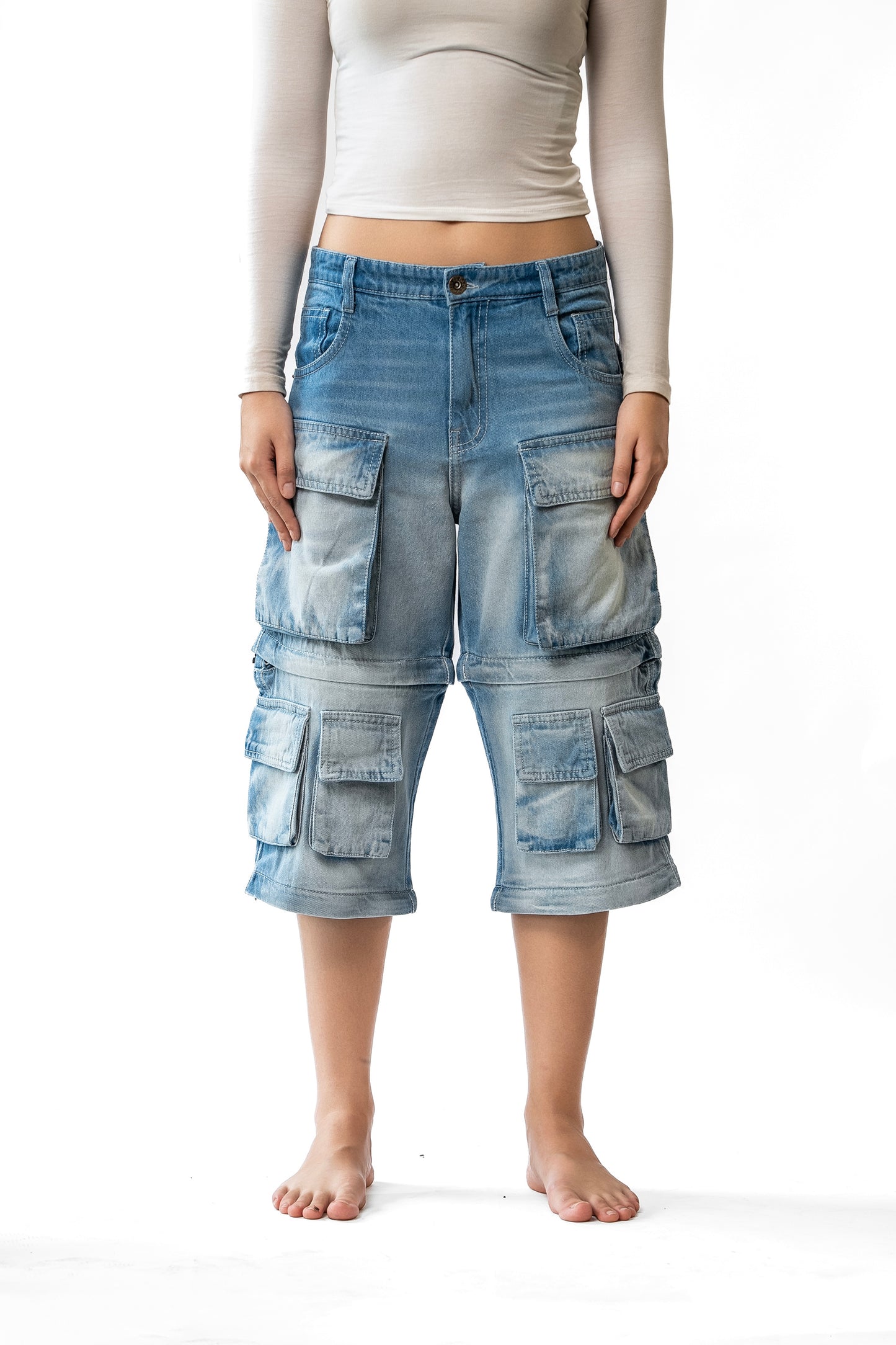 B&B Subway Straight Baby Blue Denim