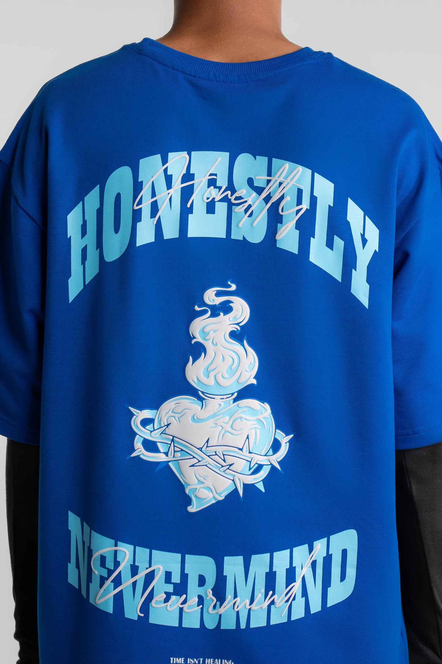 Honestly Nevermind Blue Oversized T-Shirts