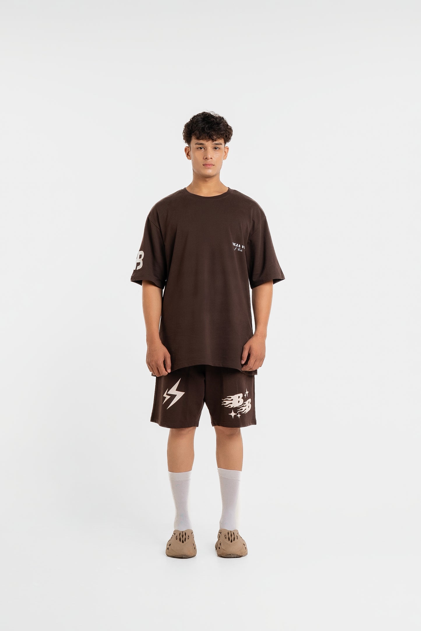 Boujee Lounge Brown Shorts