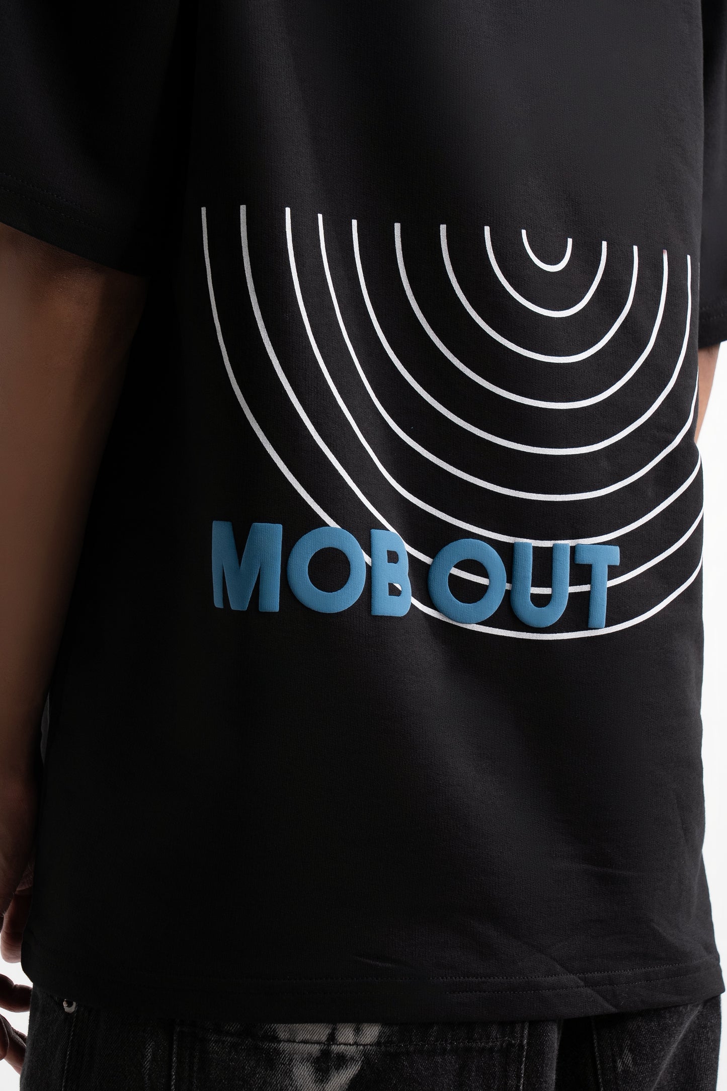 Mob Out Black Oversized T-Shirts