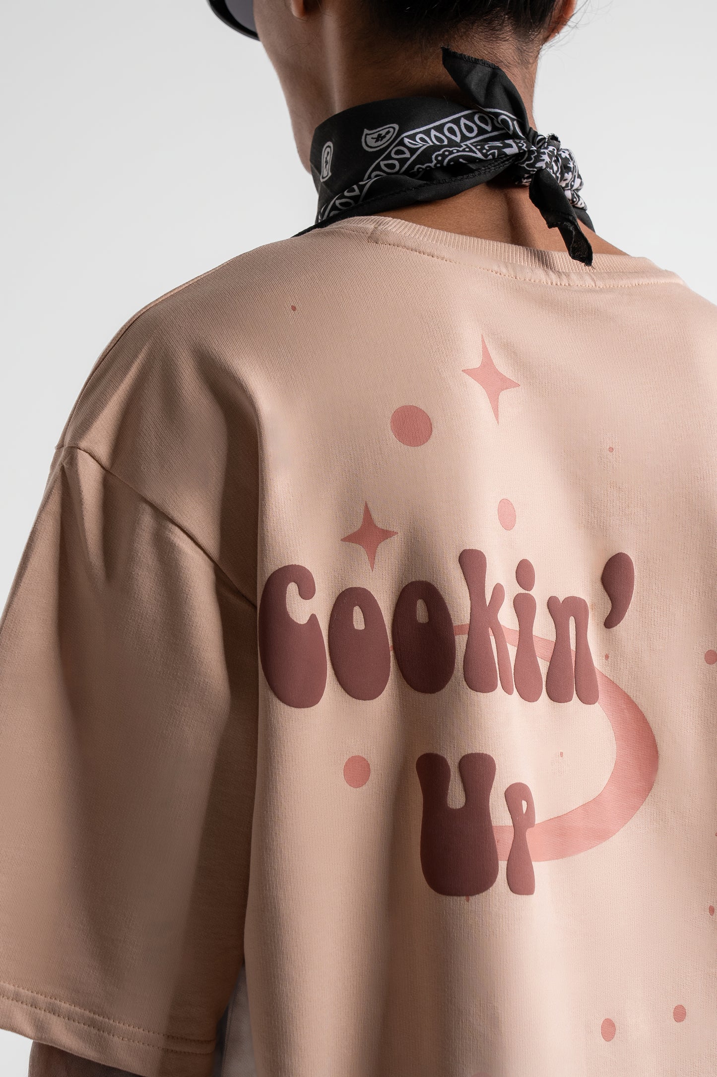 Bad & Boujee Hazelnut Oversized T-Shirts