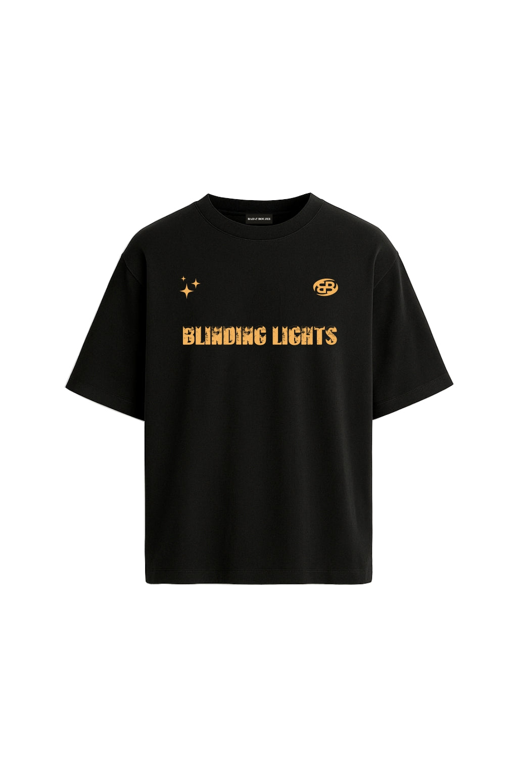 Blinding Lights Black Oversized T-shirt