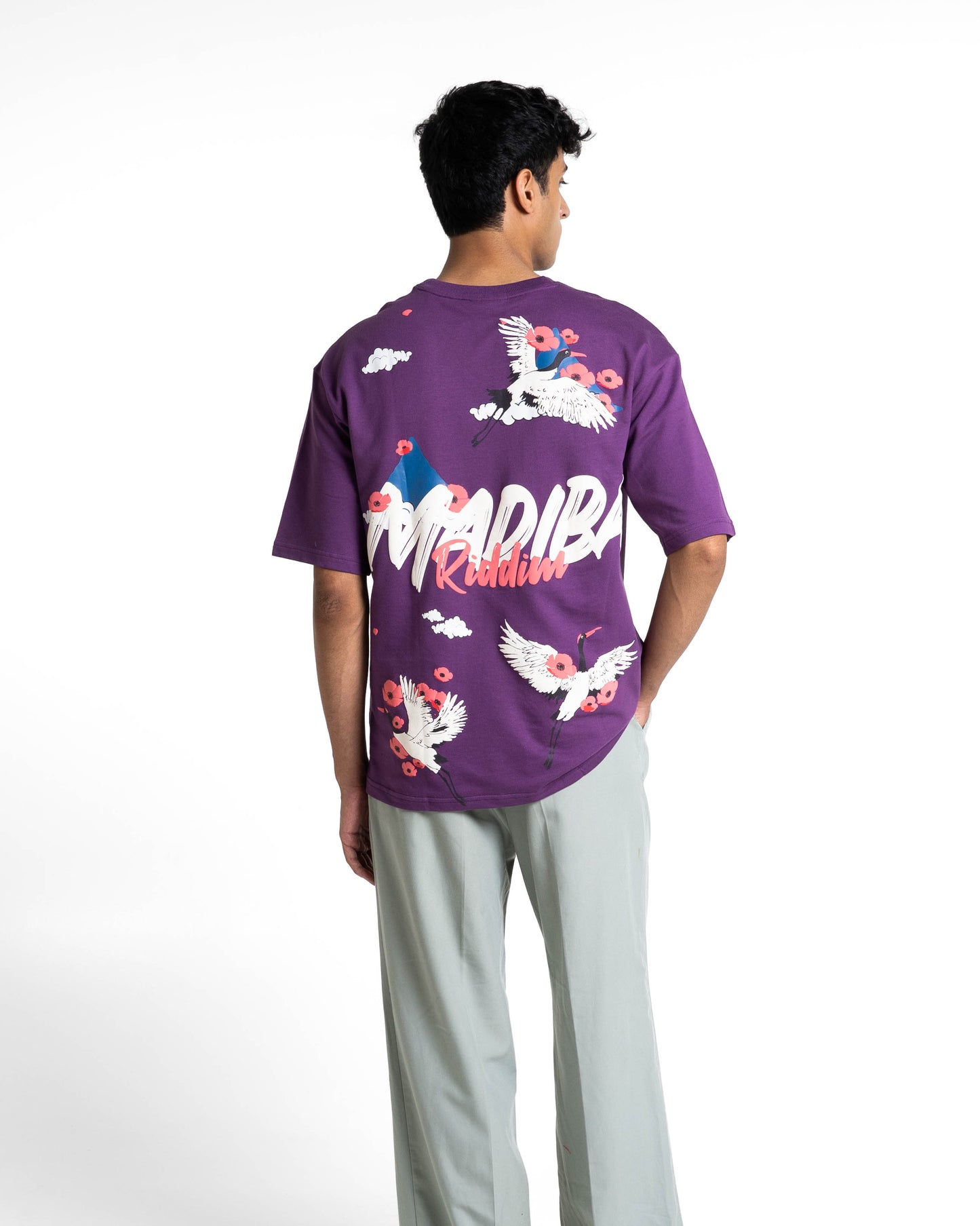 Madiba Purple Oversized T-Shirts