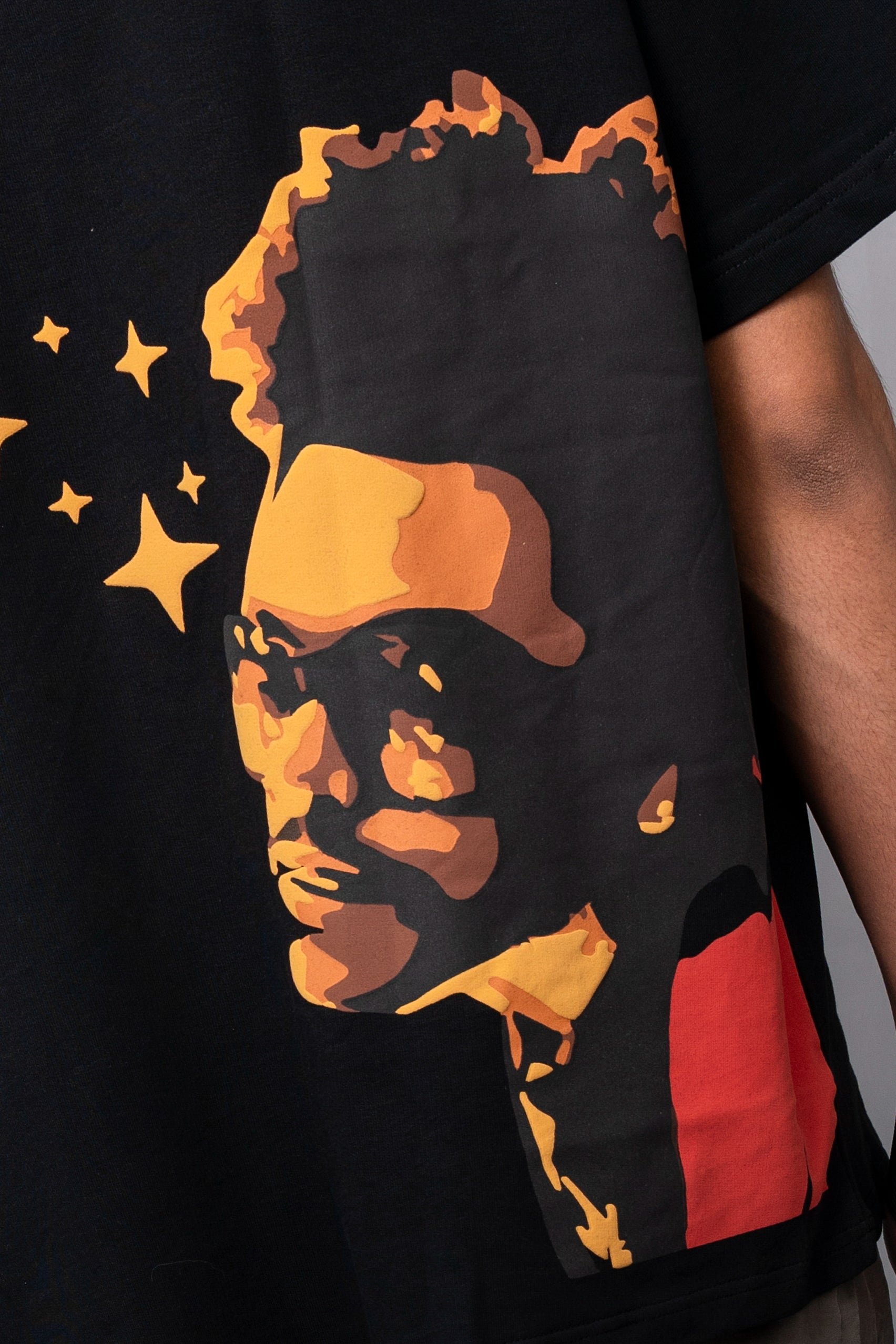 Blinding Lights Black Oversized T-shirt