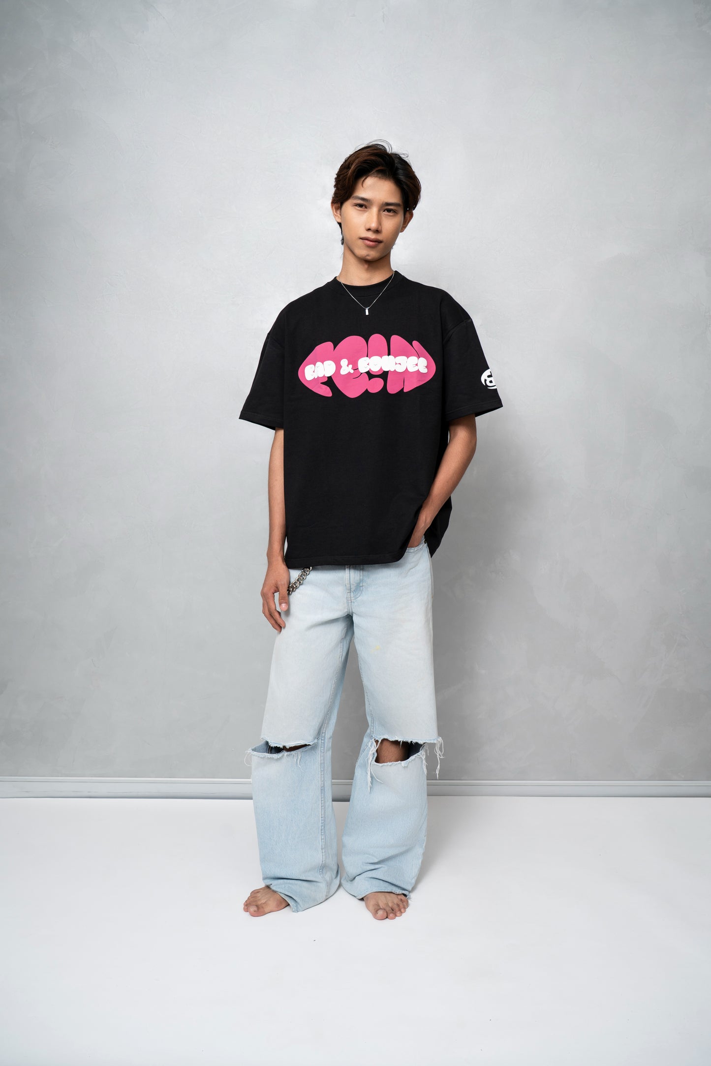 Fein Black Oversized T-shirt