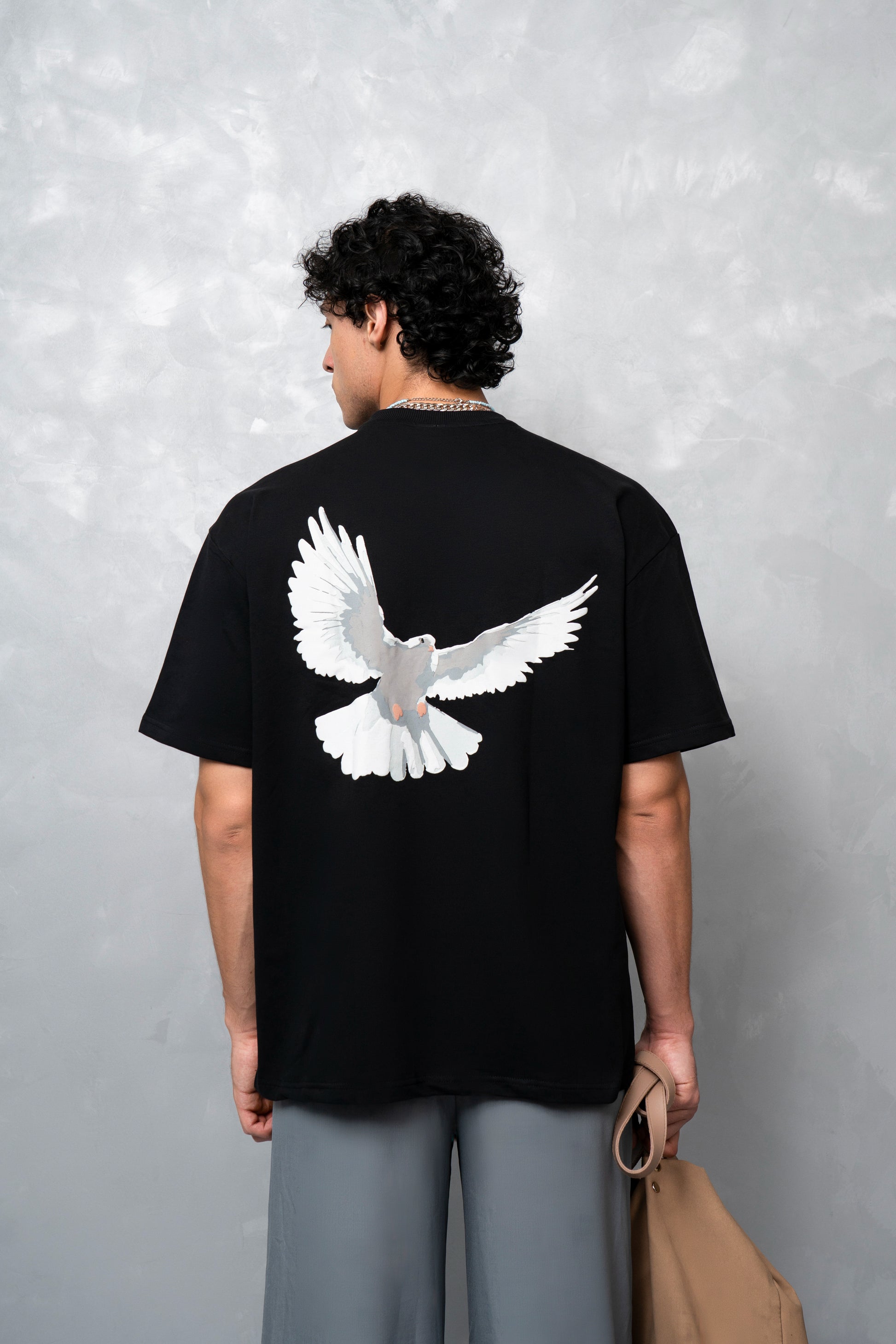 Flight Mode Black Oversized T-shirt