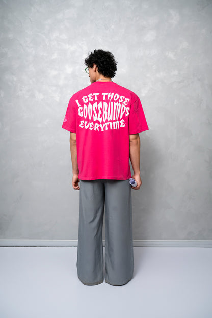 Goosebumps Pink Oversized T-Shirt