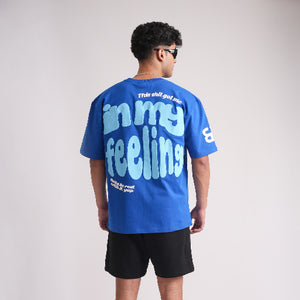 In My Feeling Blue Oversized T-shirt