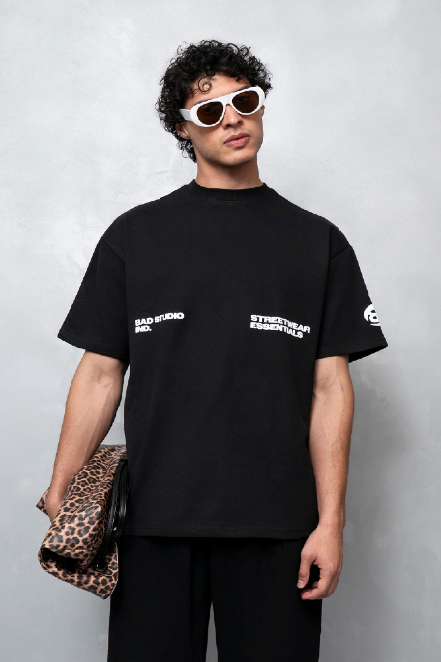 B&B Essential Black Oversized T-shirt