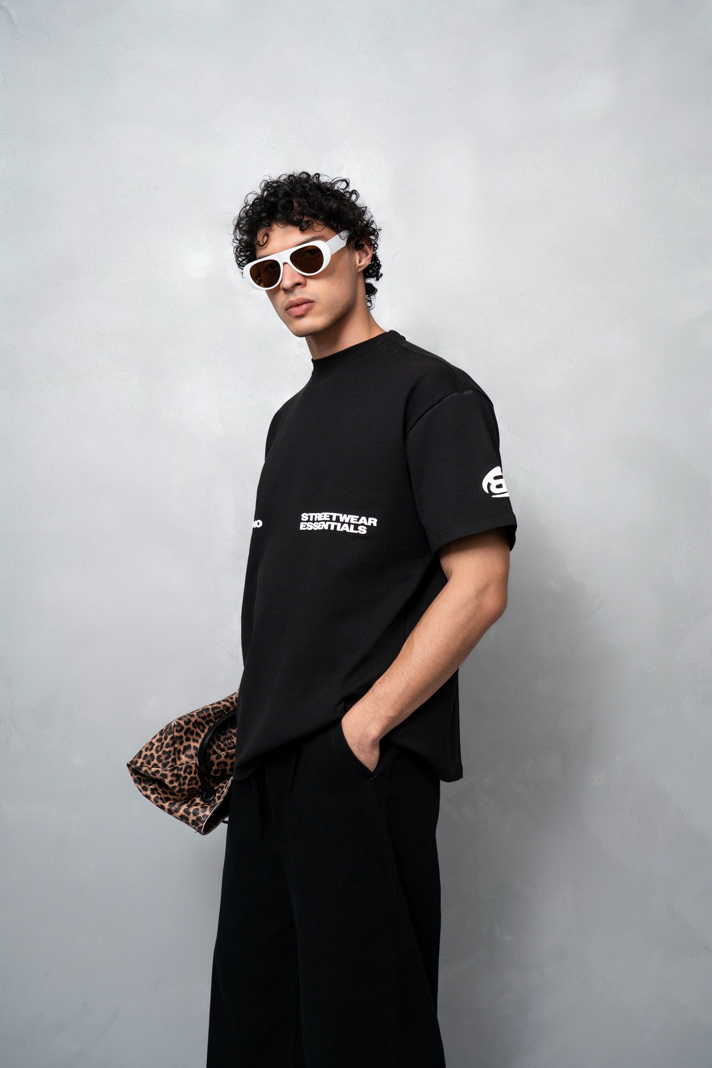 B&B Essential Black Oversized T-shirt