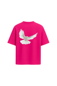 Flight Mode Hot Pink Oversized T-shirt