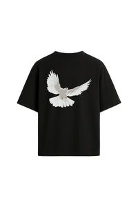 Flight Mode Black Oversized T-shirt