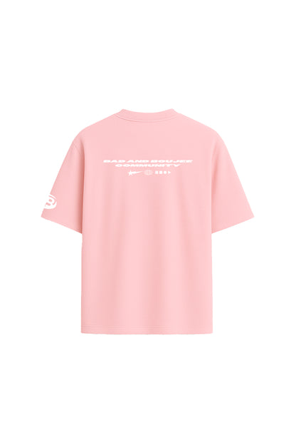 Bad Culture Pink Oversized T-shirt