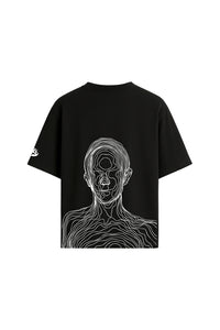 World, Hold On Black Oversized T-Shirt