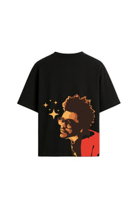 Blinding Lights Black Oversized T-shirt