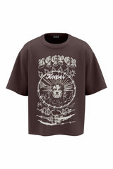 BB Keeper Brown Oversized T-Shirts