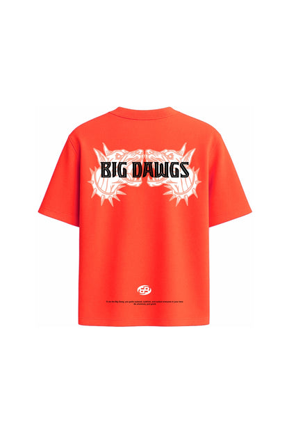 Big Dawgs Orange Oversized T-Shirt
