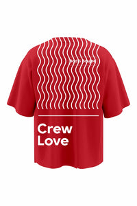 Crew Love Red Oversized T-shirt