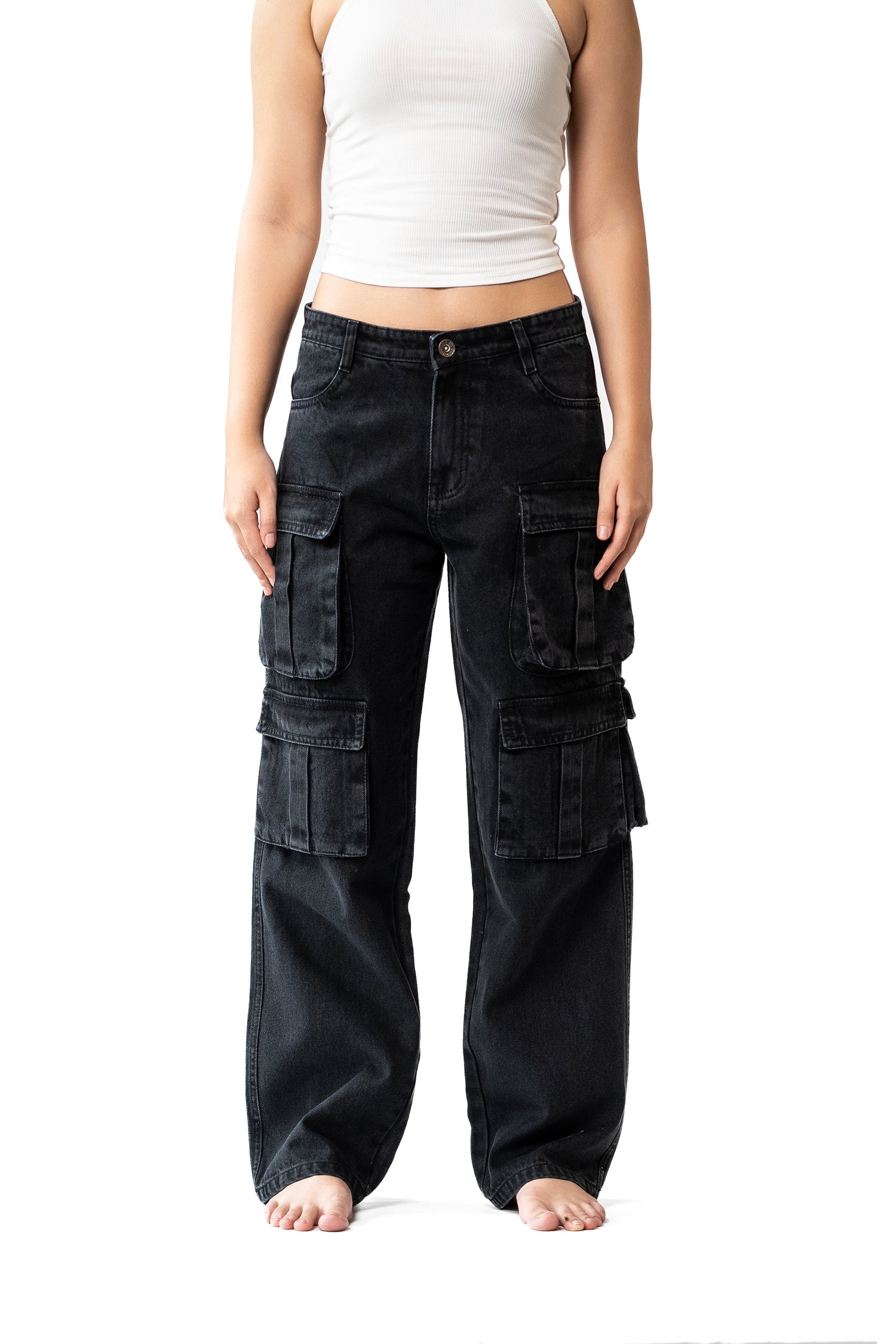 B&B Grit & Grind Charcoal Black Denim