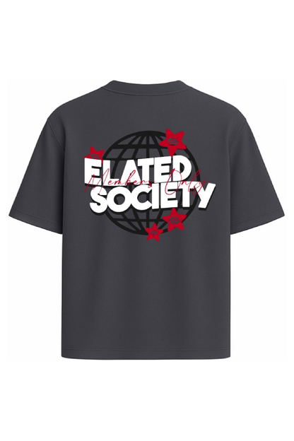 Elated Society Grey Oversized T-shirt