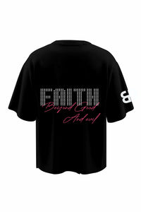 Faith Black Oversized T-shirt