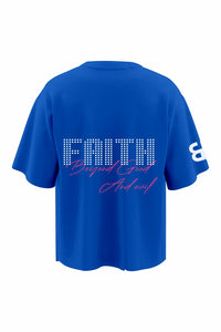 Faith Blue Oversized T-shirt