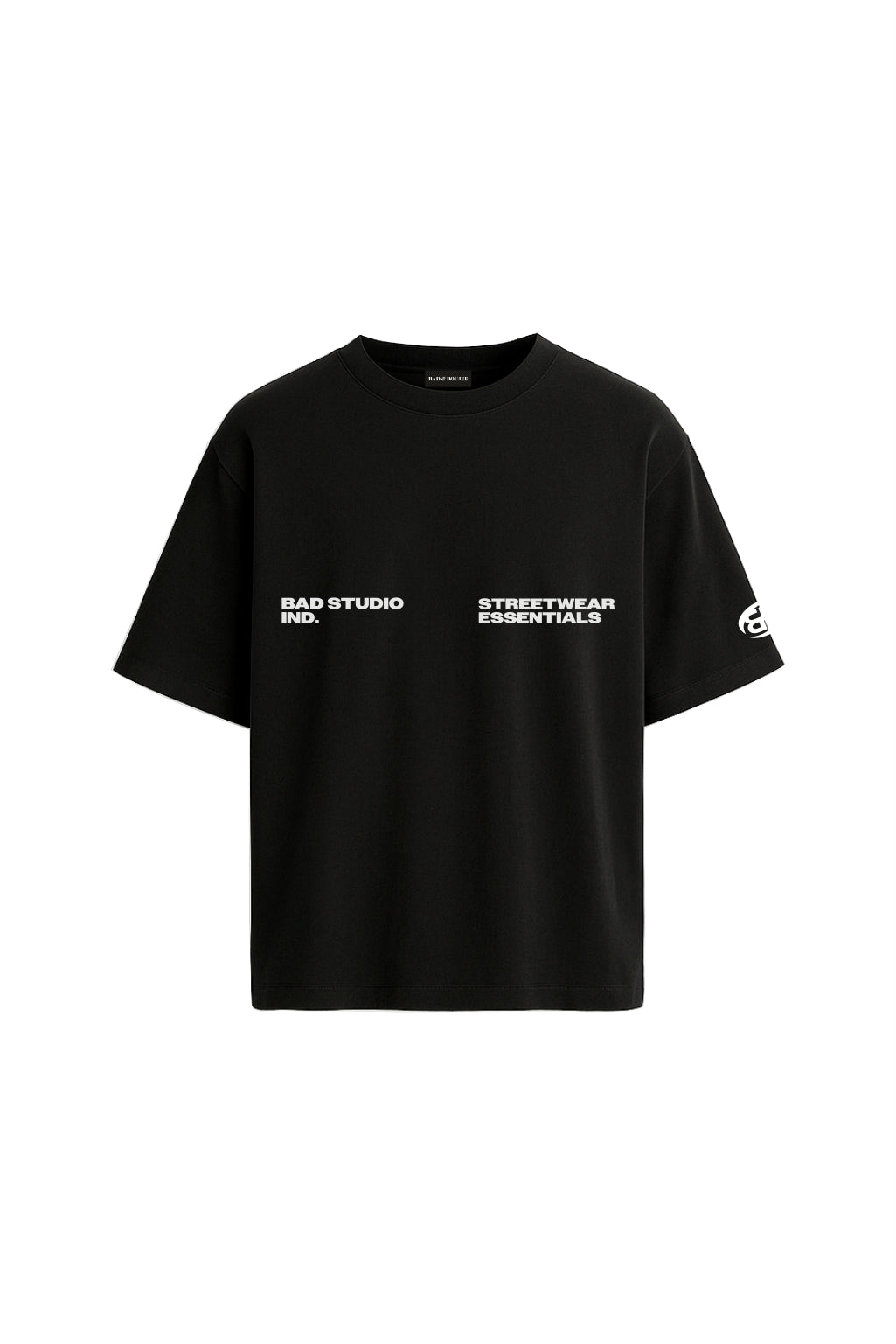 B&B Essential Black Oversized T-shirt