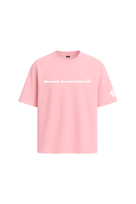 Bad Culture Pink Oversized T-shirt