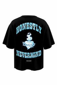 Honestly Nevermind Black Oversized T-shirt
