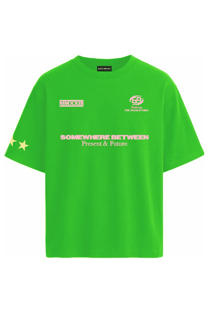 Present Future Green Oversized T-shirt