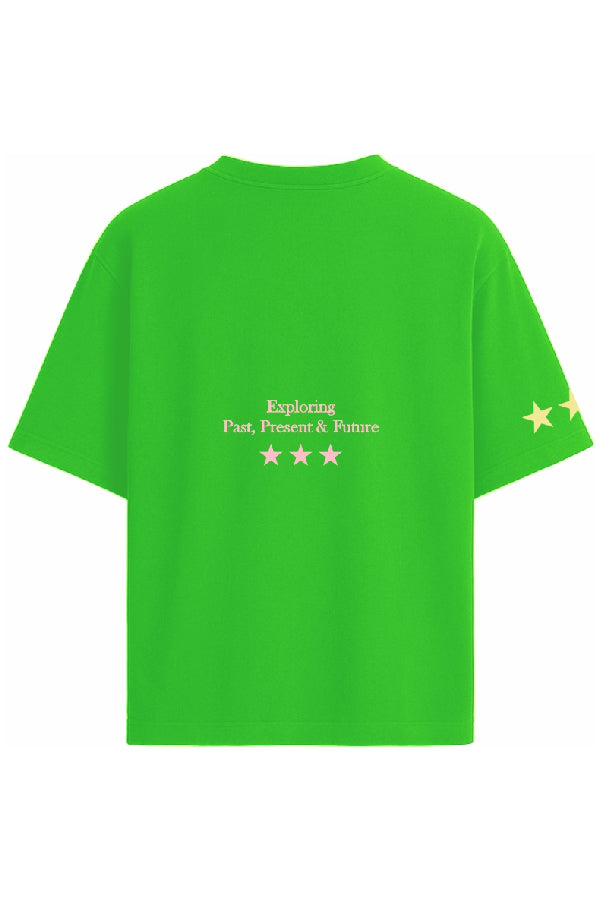 Present Future Green Oversized T-shirt