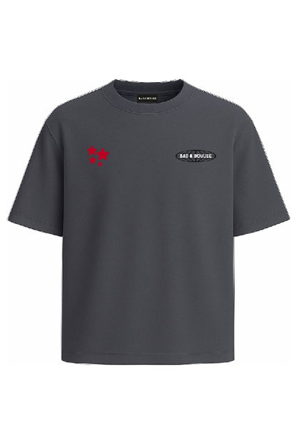 Elated Society Grey Oversized T-shirt