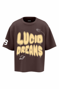 Lucid Dreams Brown Oversized T-shirt