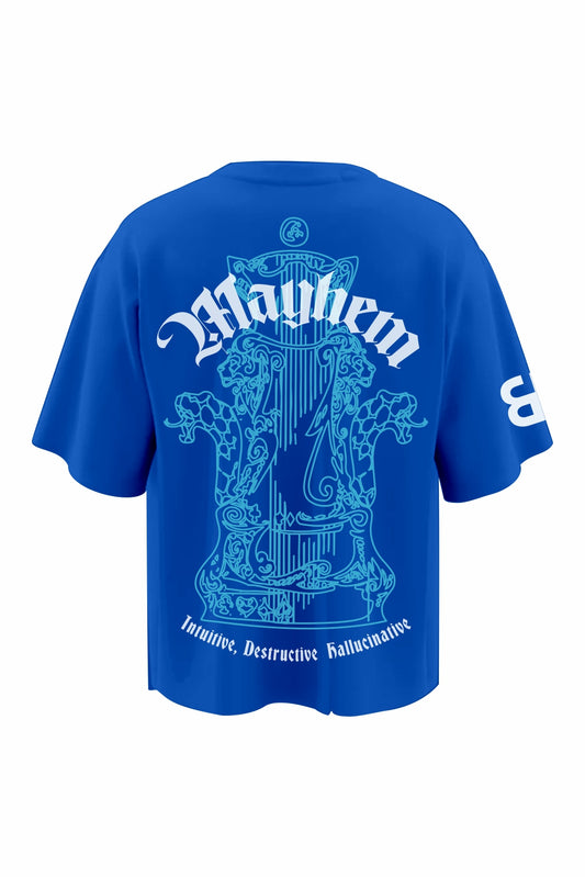 Mayhem Blue Oversized T-Shirts