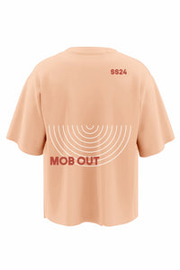 Mob Out Peach Oversized T-shirt