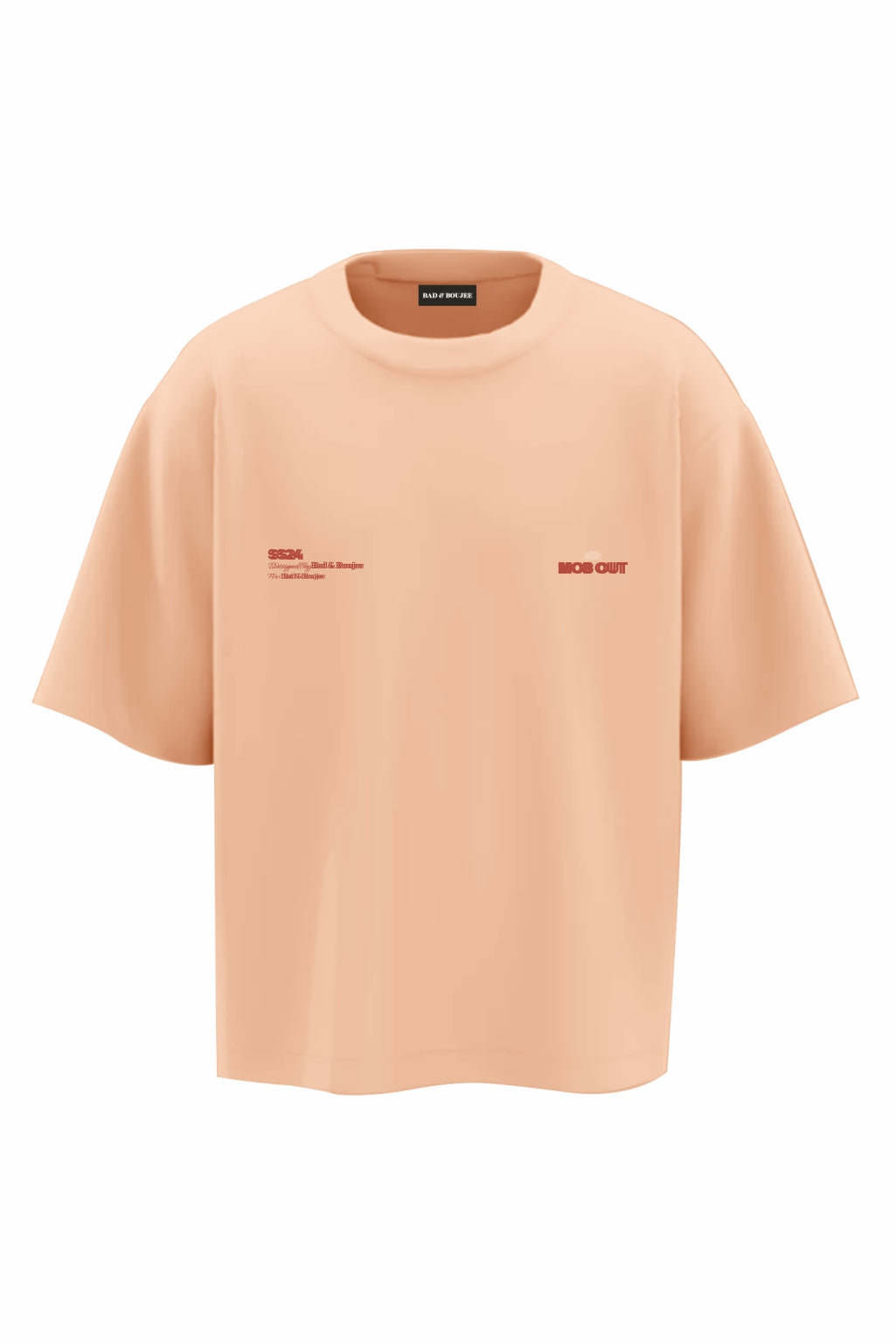 Mob Out Peach Oversized T-shirt