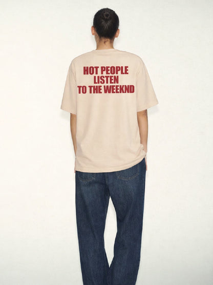 Here for The Weeknd Oversized T-shirt