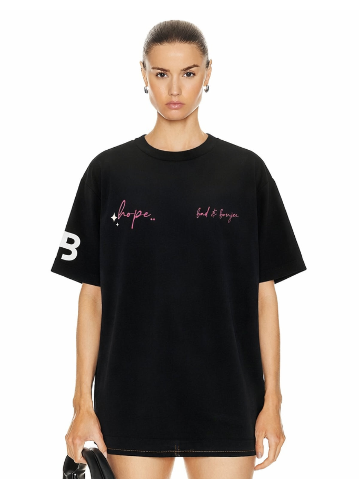 Hope Black Oversized T-shirt