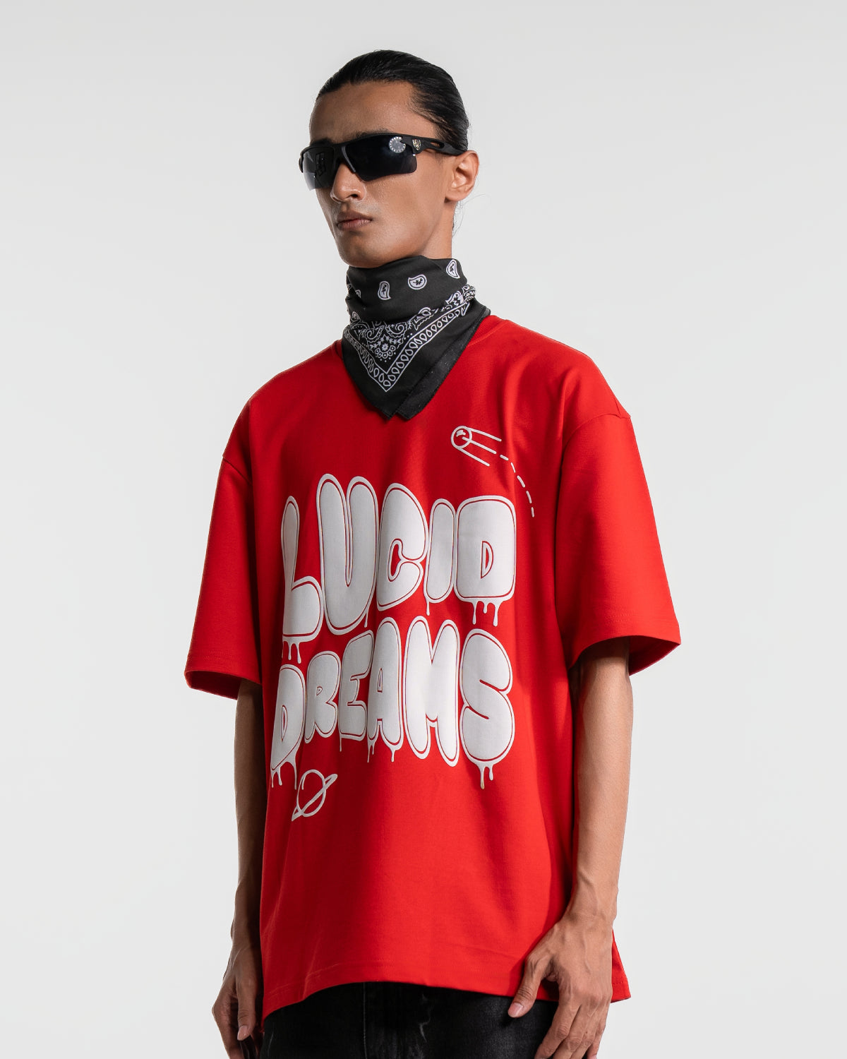 Lucid Dreams Red Oversized T-shirt