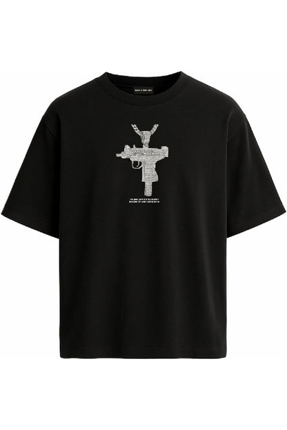Certified Flex Offender Black Oversized T-shirt