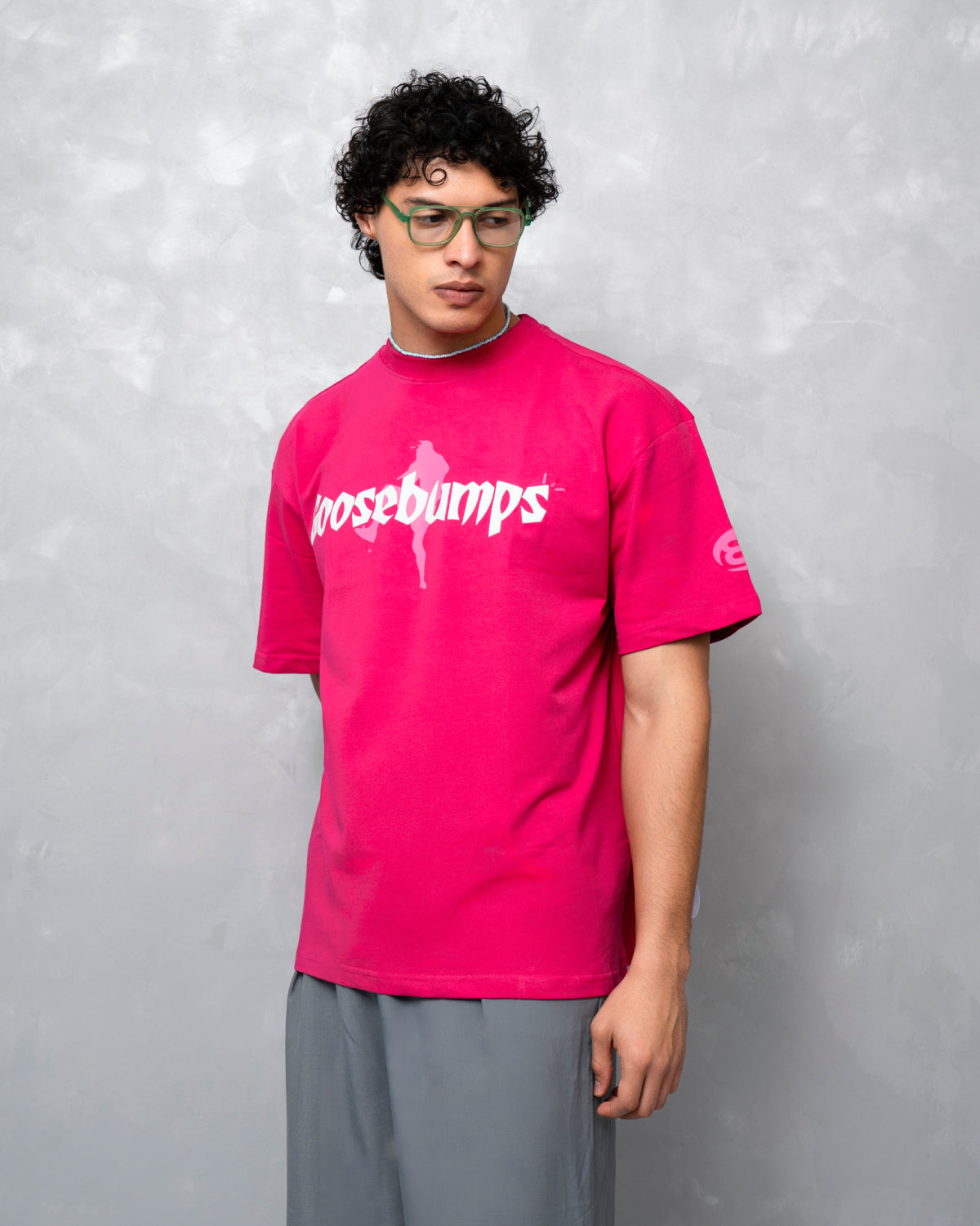 Goosebumps Pink Oversized T-Shirt