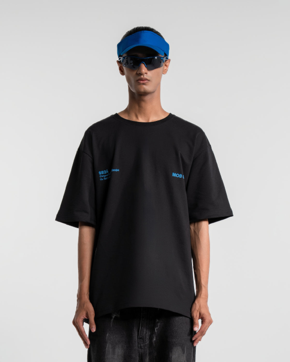 Mob Out Black Oversized T-shirt